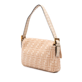 Fendi Zucca Wool Selleria Baguette