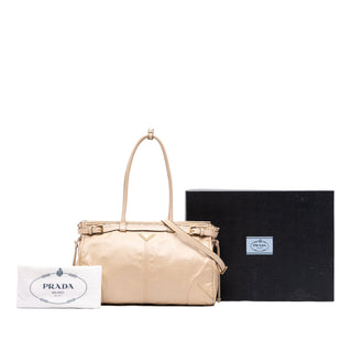 Prada Large Naplak Calfskin Bonnie Satchel