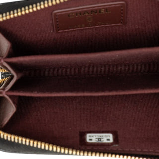 Chanel CC Quilted Caviar Zip Coin Purse