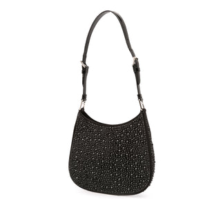 Prada Crystal Embellished Satin Cleo Shoulder Bag