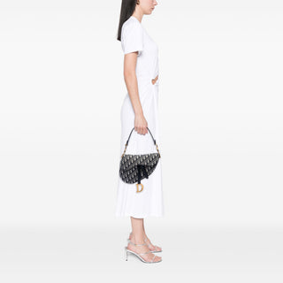 Dior Oblique Canvas Saddle Bag