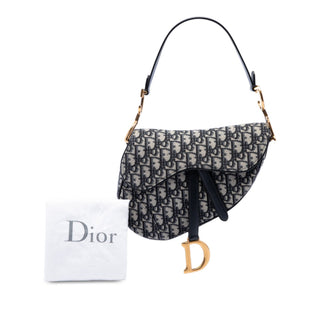 Dior Oblique Canvas Saddle Bag