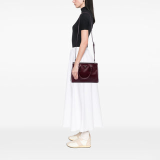 Prada Small Saffiano Lux Galleria Double Zip Satchel