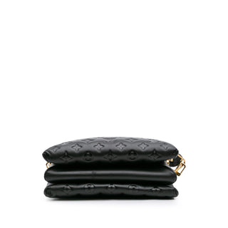 Louis Vuitton Monogram Embossed Puffy Lambskin Coussin PM