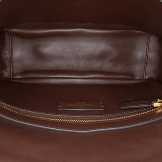 Valentino Medium Raffia Roman Stud Satchel