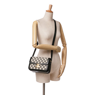 Celine Canvas Triomphe Crossbody