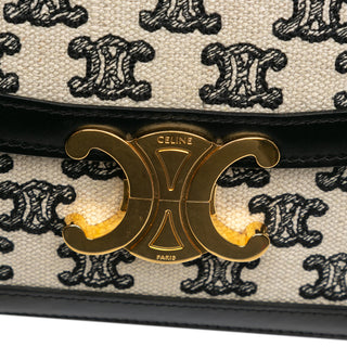 Celine Canvas Triomphe Crossbody