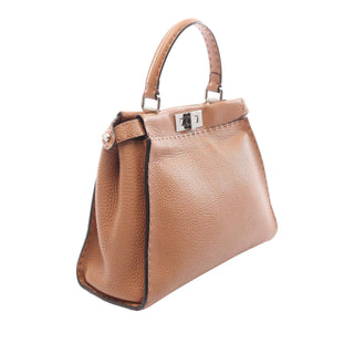 Fendi Medium Leather Selleria Peekaboo Iconic Satchel