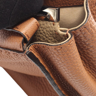 Fendi Medium Leather Selleria Peekaboo Iconic Satchel