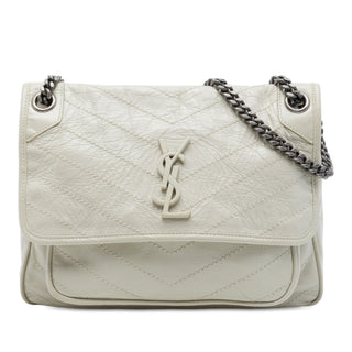 Saint Laurent Medium Crinkled Calfskin Niki