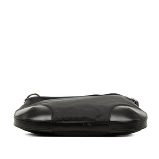 Prada Leather Trimmed Tessuto Zip Top Crossbody