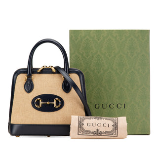 Gucci Small Canvas Horsebit 1955 Satchel