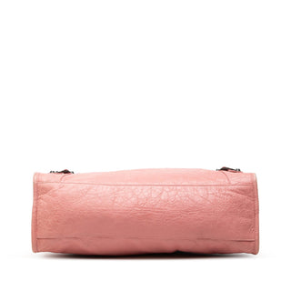 Balenciaga Lambskin Motocross Classic City Satchel