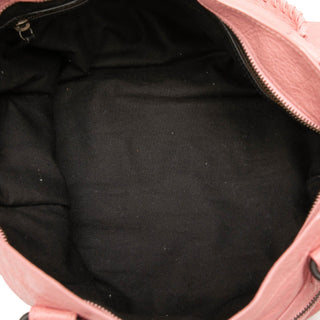 Balenciaga Lambskin Motocross Classic City Satchel