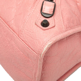 Balenciaga Lambskin Motocross Classic City Satchel