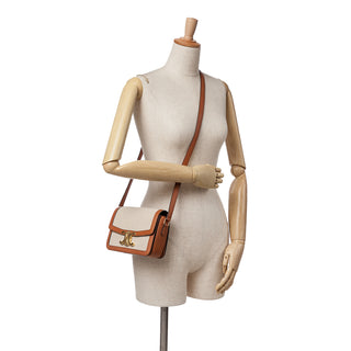 Celine Teen Canvas Triomphe Crossbody