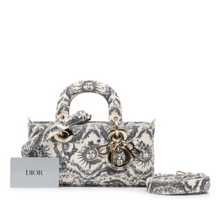 Dior Small Denim Toile de Jouy Soleil Lady D Joy
