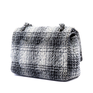 Chanel Medium Classic Quilted Tweed Double Flap