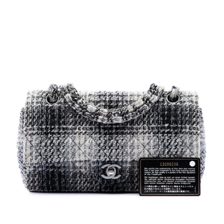 Chanel Medium Classic Quilted Tweed Double Flap