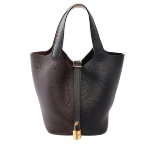 Hermès Clemence Casaque Picotin Lock 18
