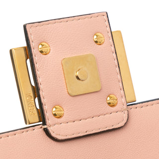 Fendi Zucca Embossed Leather Baguette Satchel