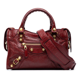 Balenciaga Mini Lambskin Motocross Giant 21 City Satchel