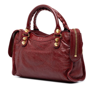 Balenciaga Mini Lambskin Motocross Giant 21 City Satchel