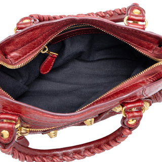 Balenciaga Mini Lambskin Motocross Giant 21 City Satchel