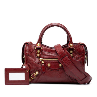 Balenciaga Mini Lambskin Motocross Giant 21 City Satchel