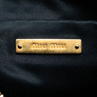 Miu Miu Matelasse Nappa Lux Charm Shoulder Bag