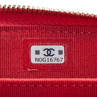 Chanel Quilted Lambskin Acrylic Coco Love Coin Pouch