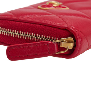 Chanel Quilted Lambskin Acrylic Coco Love Coin Pouch