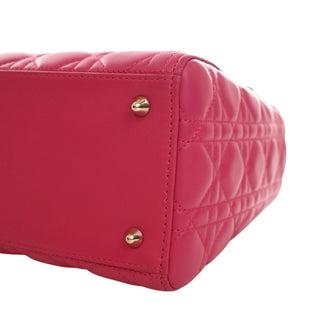 Dior Medium Lambskin Cannage Lady Dior