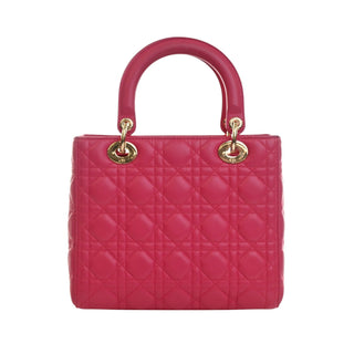 Dior Medium Lambskin Cannage Lady Dior
