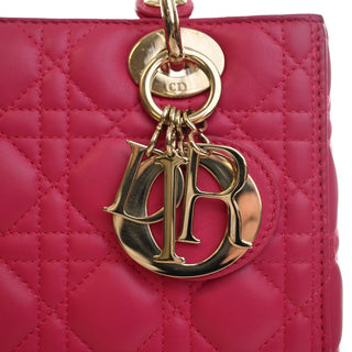 Dior Medium Lambskin Cannage Lady Dior
