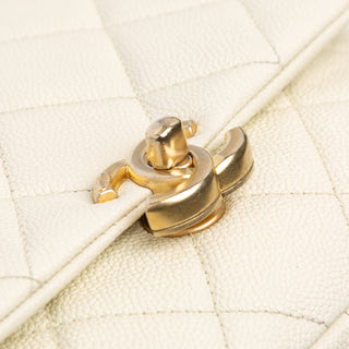 Chanel Small Quilted Caviar Chain Melody Flap