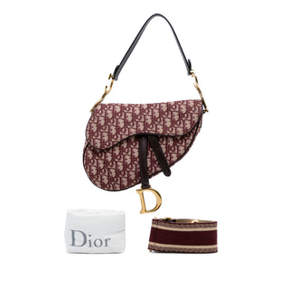 Dior Oblique Canvas Saddle Bag