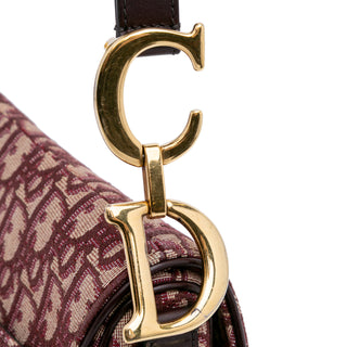 Dior Oblique Canvas Saddle Bag