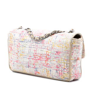 Chanel Small Printed Canvas Watercolor Clover Flap