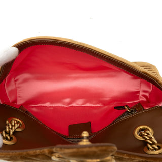 Gucci Medium GG Marmont Matelasse Velvet Shoulder Bag