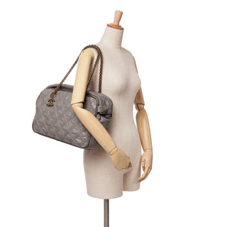 Chanel CC Quilted Calfskin Triptych Tote