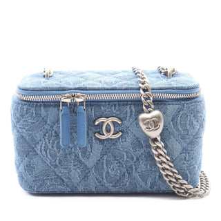 Chanel Mini Denim Pearl Crush Vanity Bag
