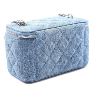 Chanel Mini Denim Pearl Crush Vanity Bag