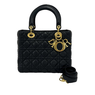 Dior Medium Lambskin Cannage Lady Dior
