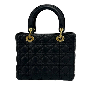 Dior Medium Lambskin Cannage Lady Dior
