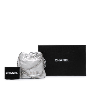 Chanel Mini Metallic Calfskin 22 Satchel