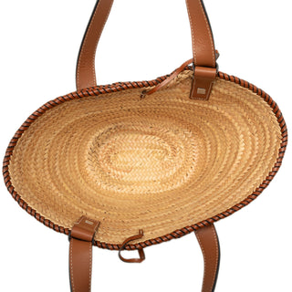 LOEWE Small Raffia Anagram Basket Tote