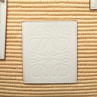 Loewe Small Raffia Square Basket Bag