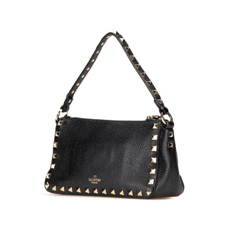 Valentino Small Pebbled Calfskin Rockstud Satchel