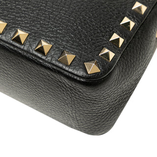 Valentino Small Pebbled Calfskin Rockstud Satchel